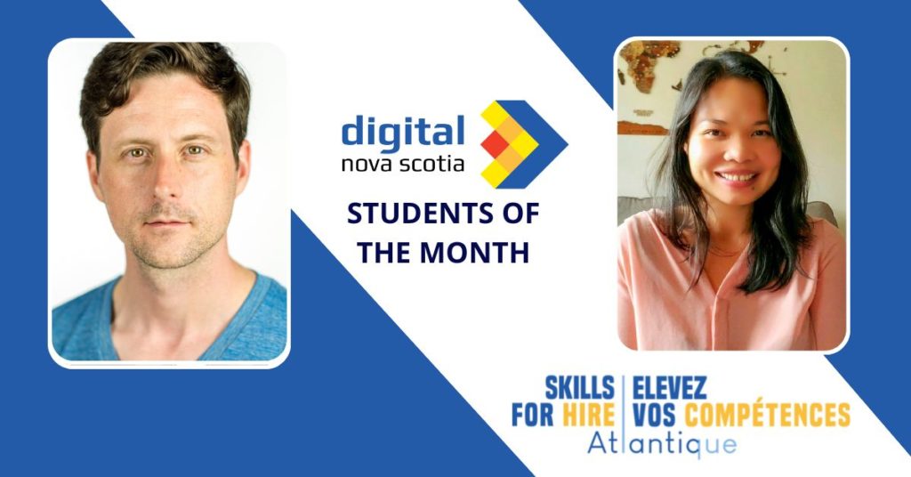 Meet the Skills for Hire Atlantic Web Development students of the month | Rencontrez nos étuduants du mois de development web