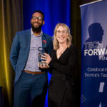 2023 Tech Forward Award Winner receiving award